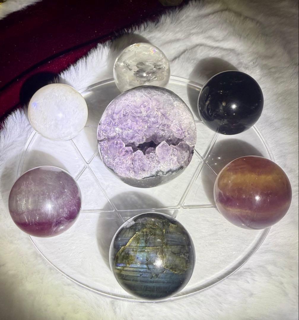 アメジスト笑口と6種天然石の調和セットSelect by Amulet〜天然石〜