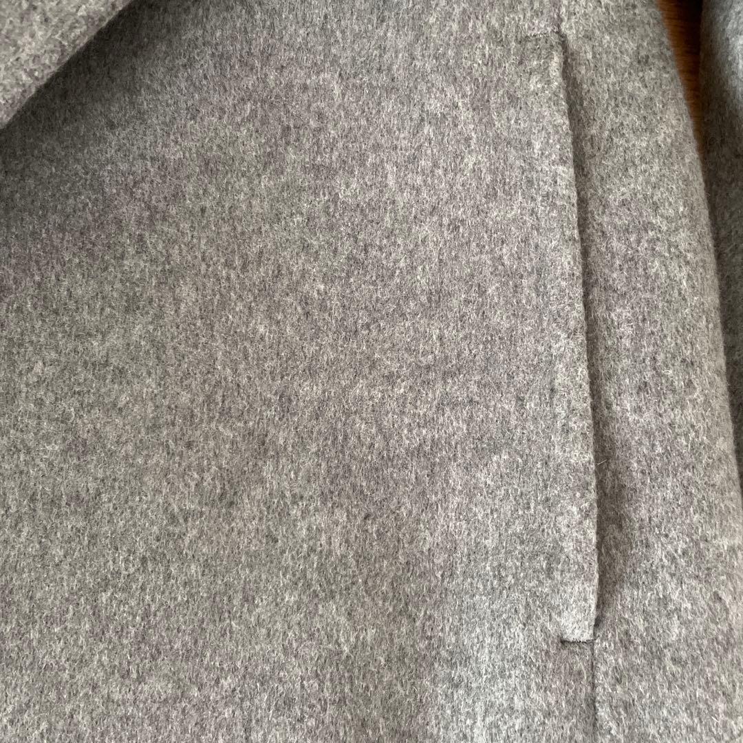 【未使用】エルメス　カシミヤダブルフェイスコート　S