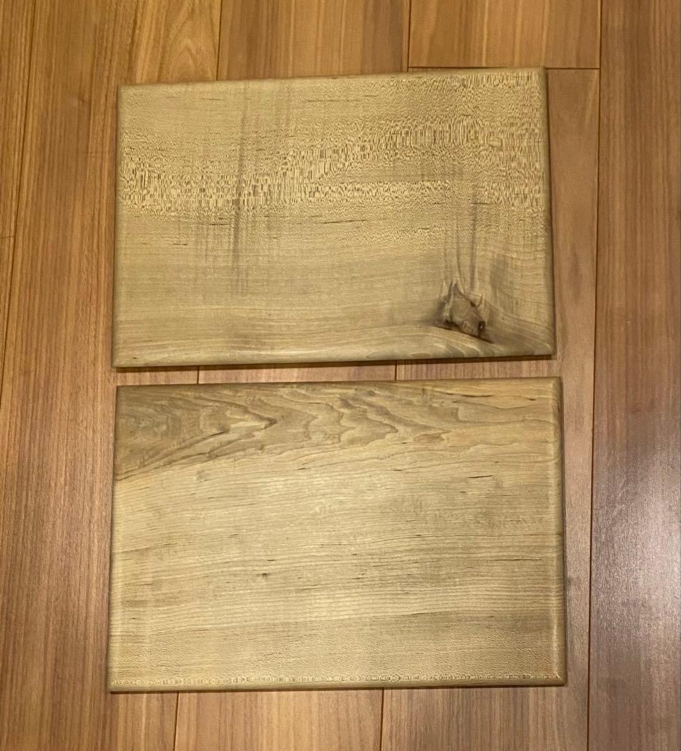 木製プレート　トレー　作家もの　２枚セット