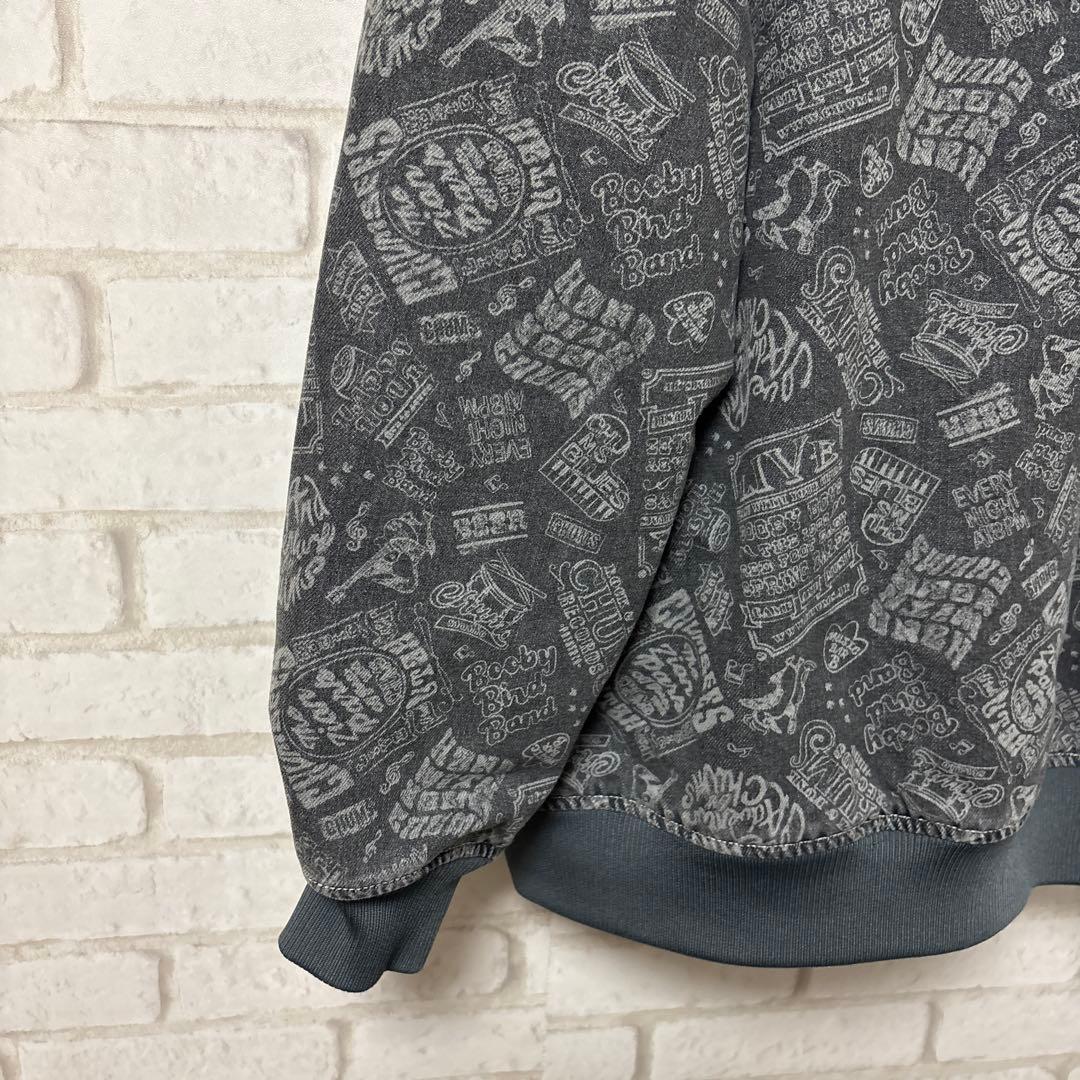 【美品】 CHUMS ウォームデニムパーカー ジャケット 刺繍　グレー　M