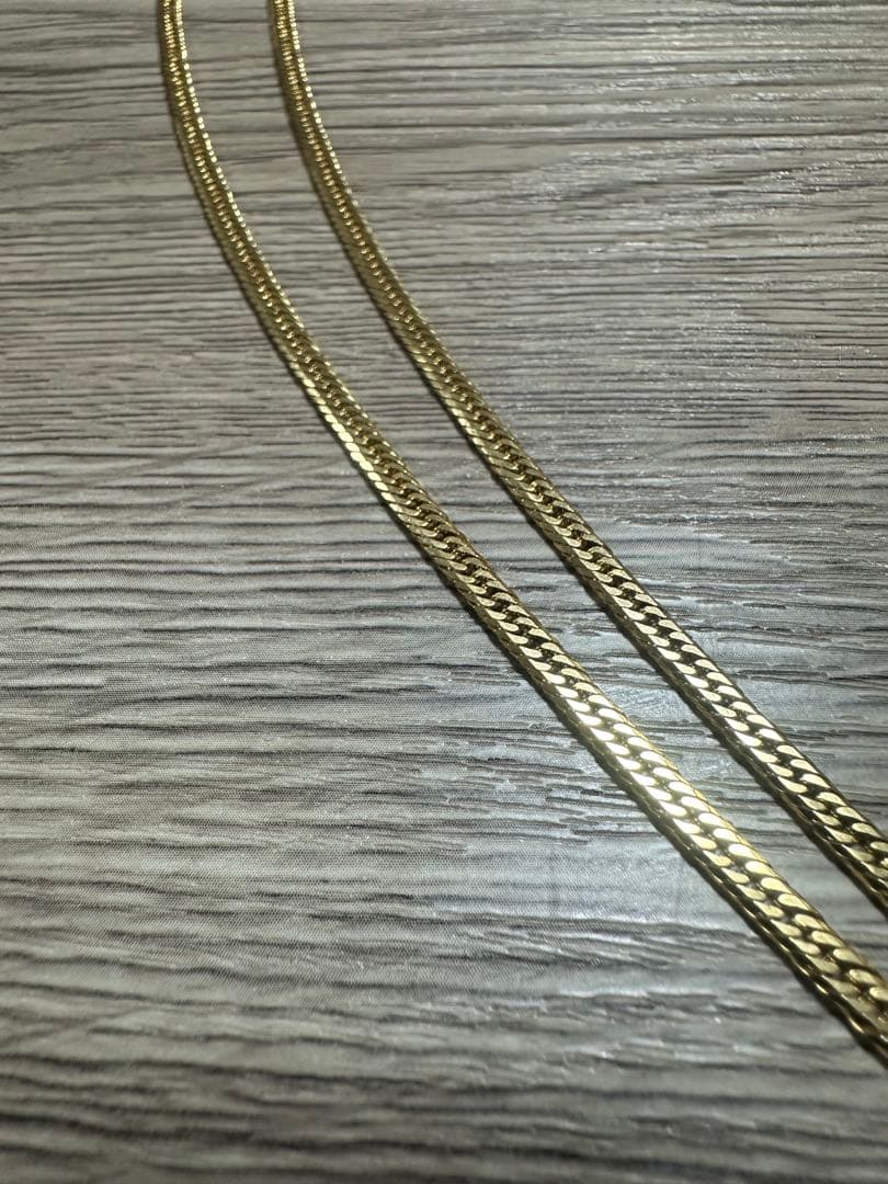 18金 ネックレス 50cm 13g 8面カットトリプル