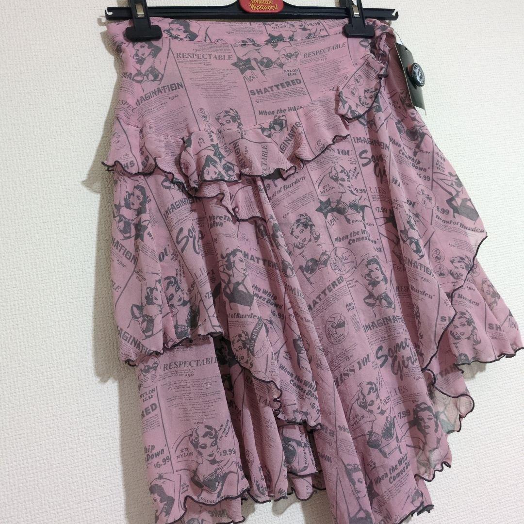 ヒステリックグラマー【RollingStones】ベビーピンク❤スカート タグ付