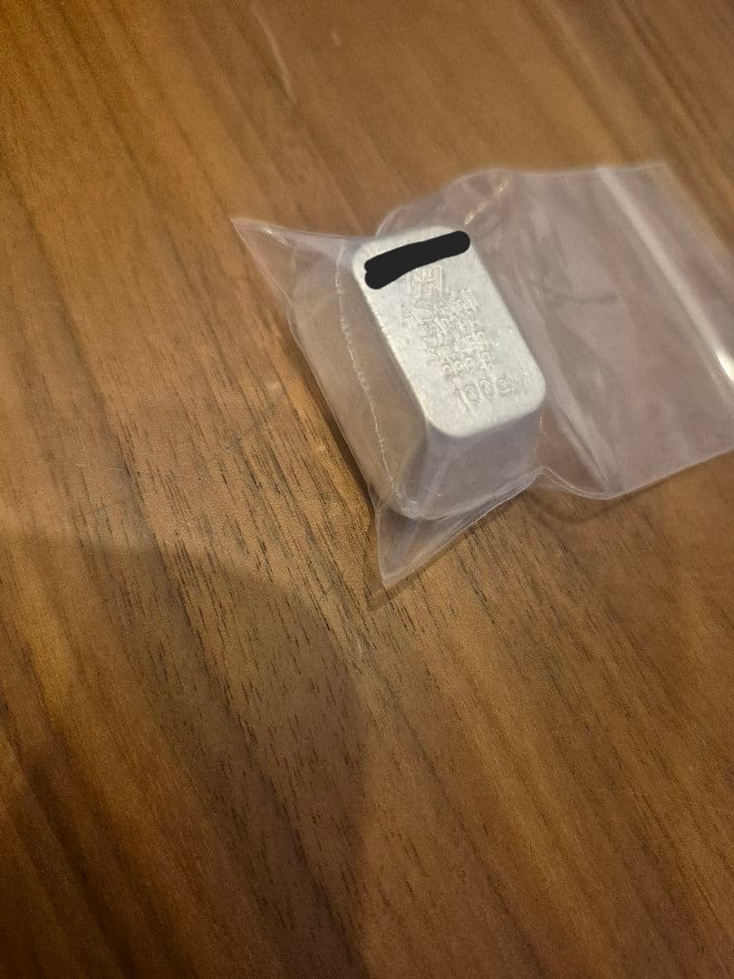 アサヒマテリアル 銀 100g バー　インゴット