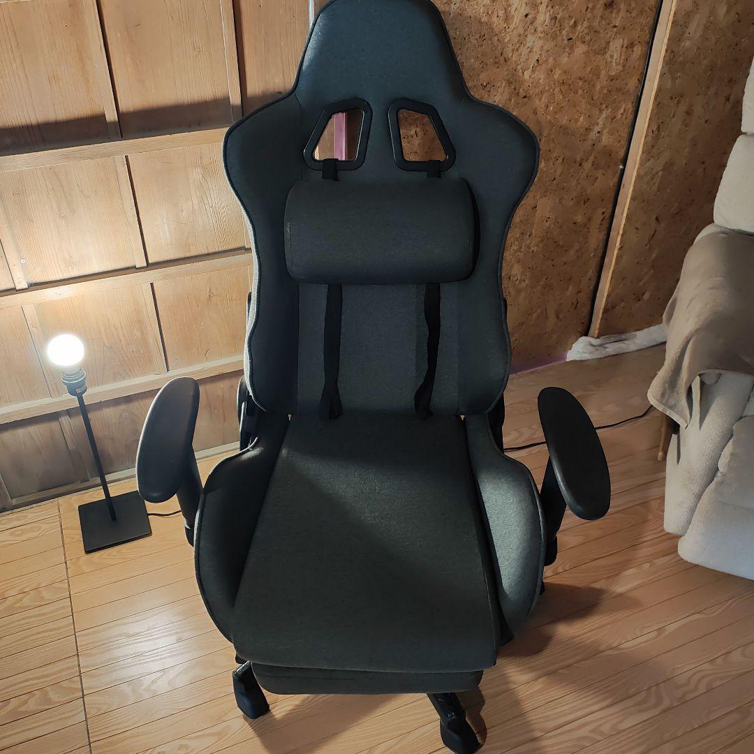 【千葉 袖ケ浦市 引取限定 美品】ゲーミングチェア 大人 布