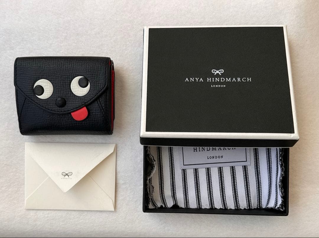 アニヤハインドマーチ ザニー 3つ折り財布 ネイビー