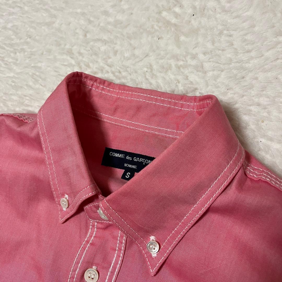COMME des GARÇONS HOMME オーバーサイズシャツ　ピンク　S