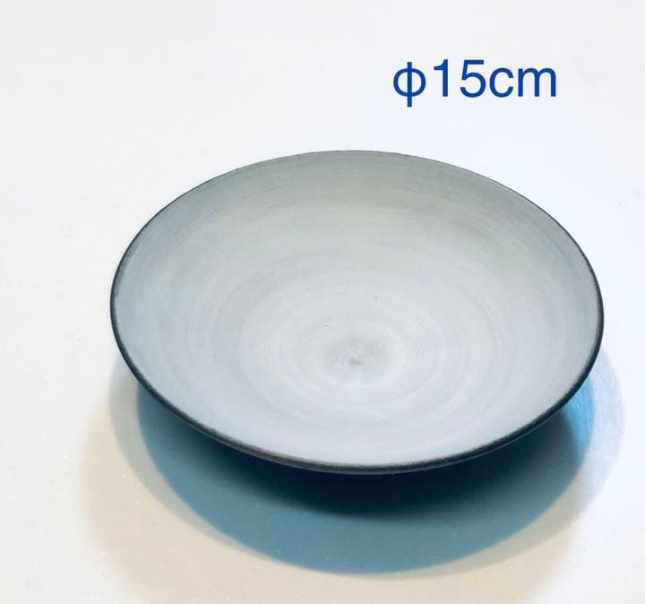 5寸皿　φ15㌢　焼き締め　作家物