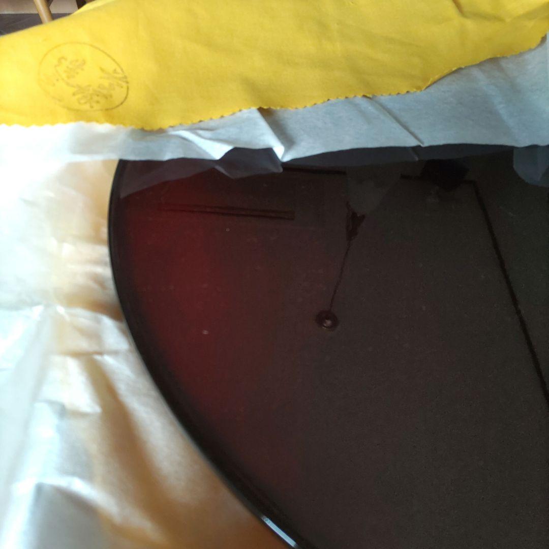 輪島塗　慶塚　溜塗り　盛器大　高さ2.5cm　新品