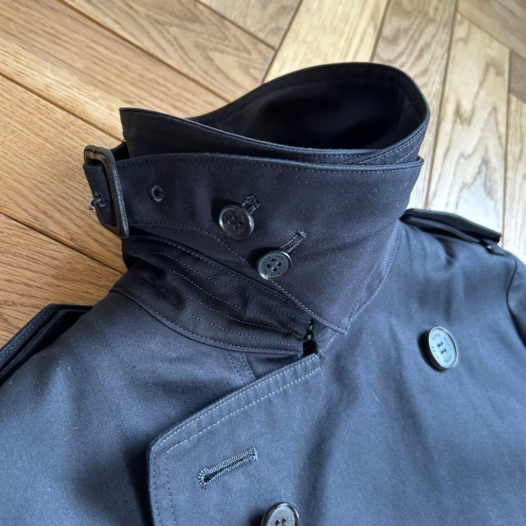 美品 HYKE ハイク トレンチコート ウールライナー付き サイズ1 黒