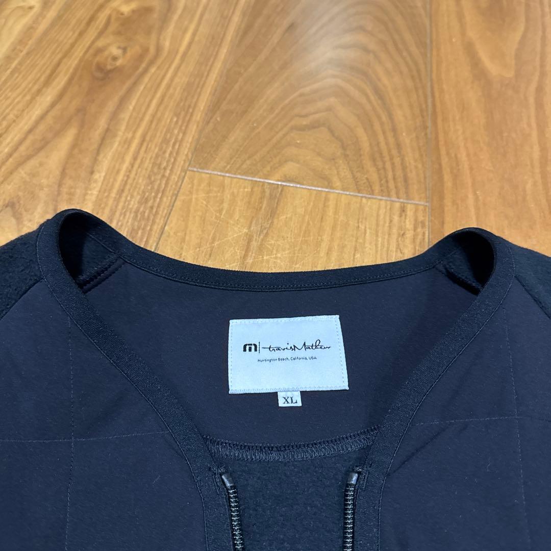 travismathew 黒 XL ジップ　フリースジャケット