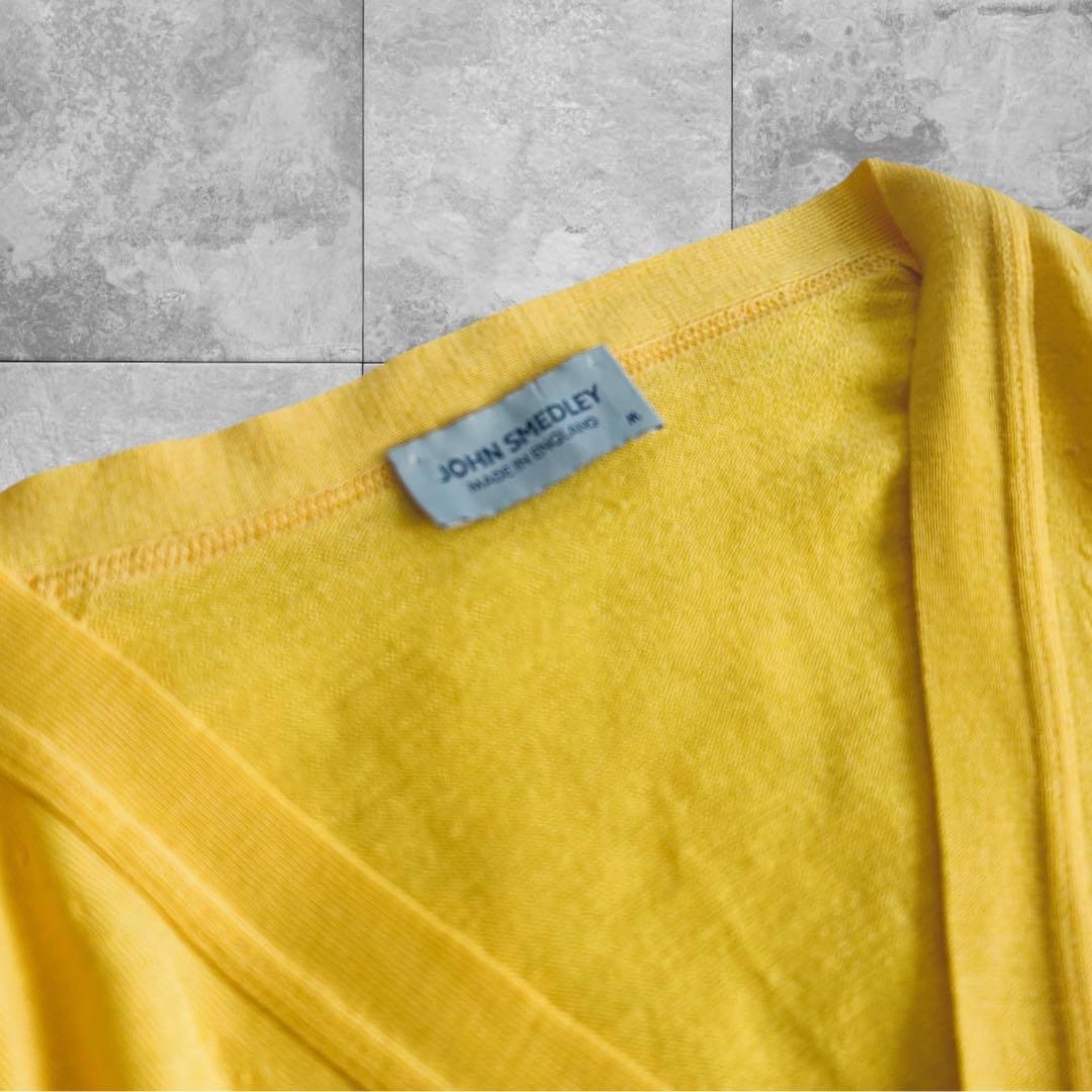 未使用❤️JOHN SMEDLEY カーディガン/イギリス製ピュアニューウールM