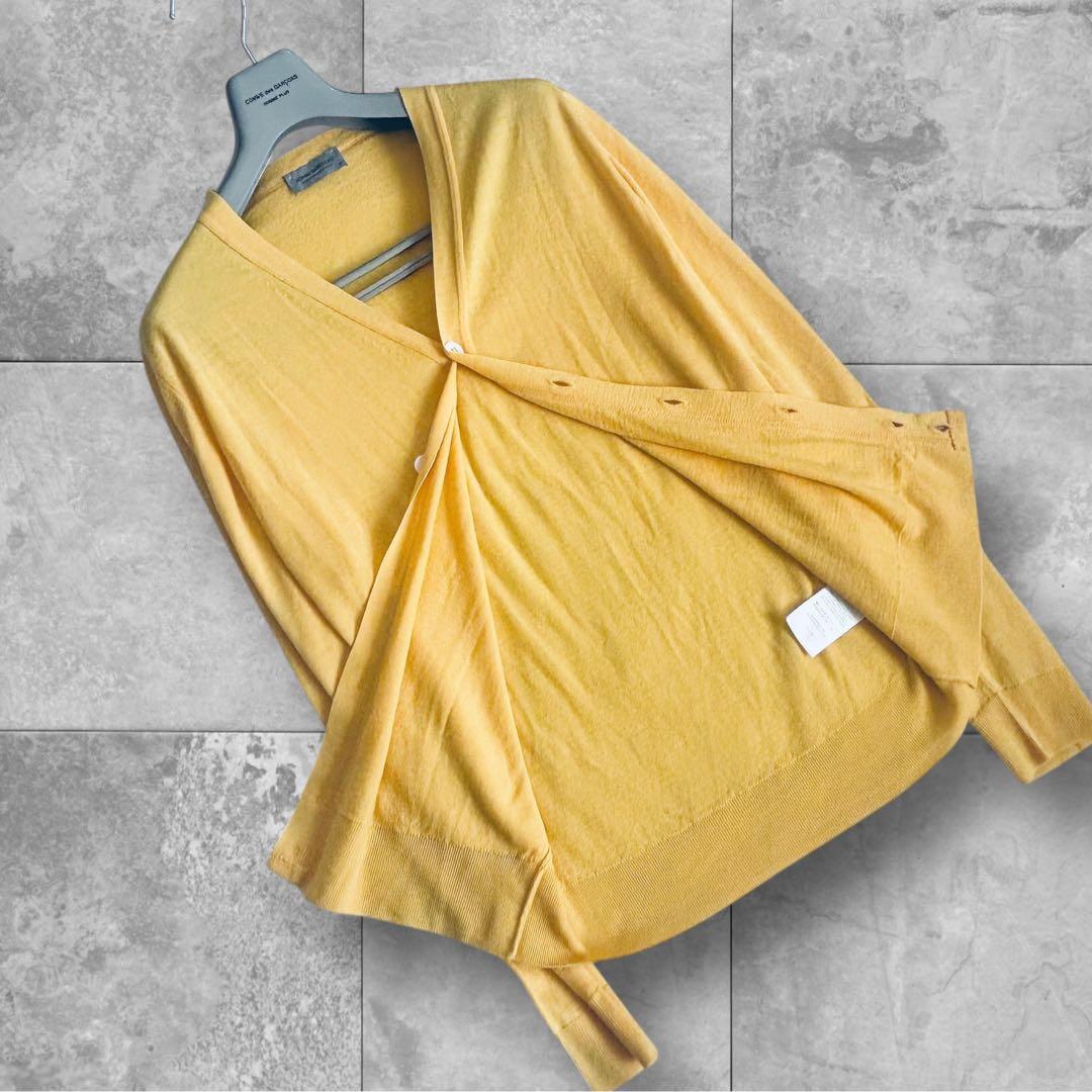 未使用❤️JOHN SMEDLEY カーディガン/イギリス製ピュアニューウールM