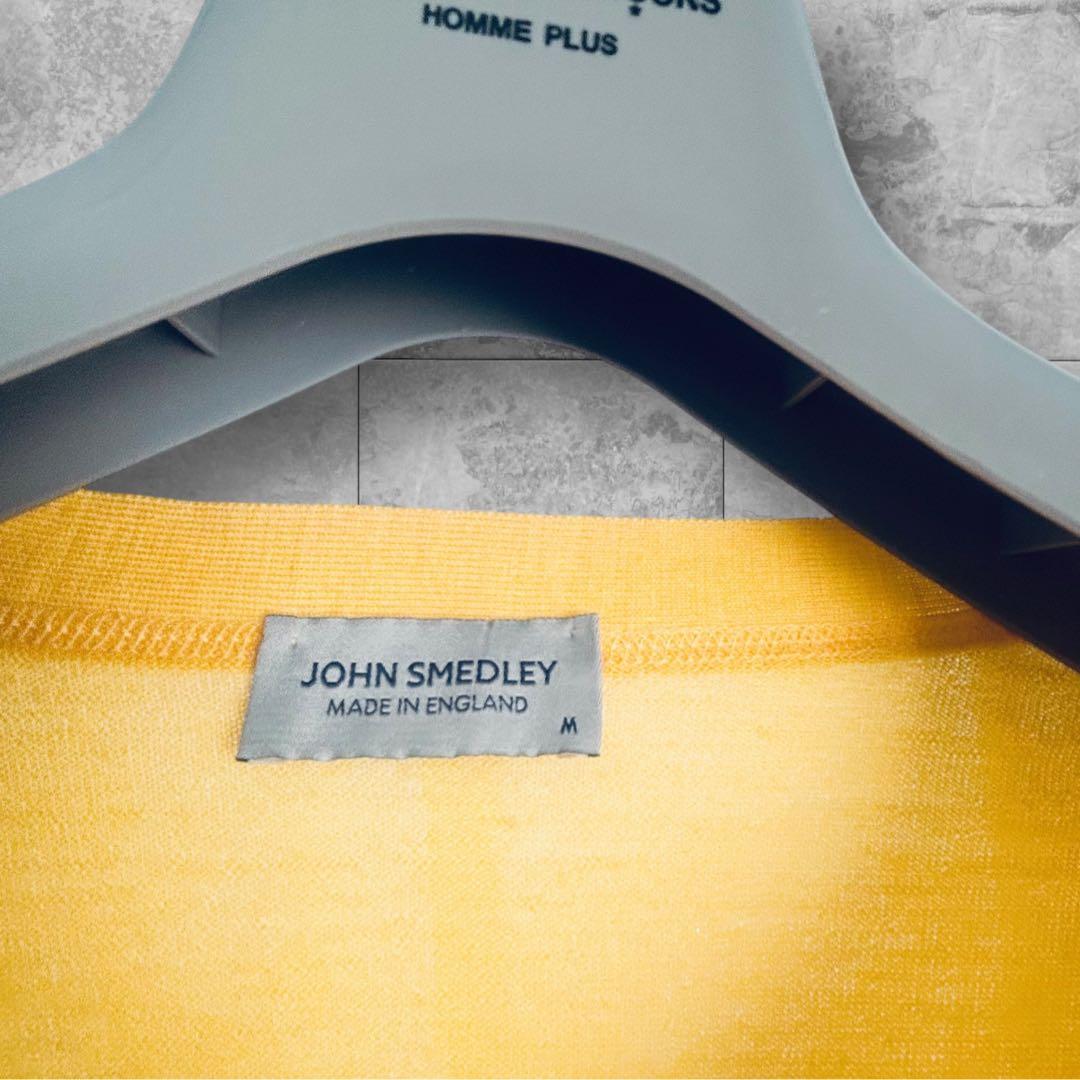 未使用❤️JOHN SMEDLEY カーディガン/イギリス製ピュアニューウールM
