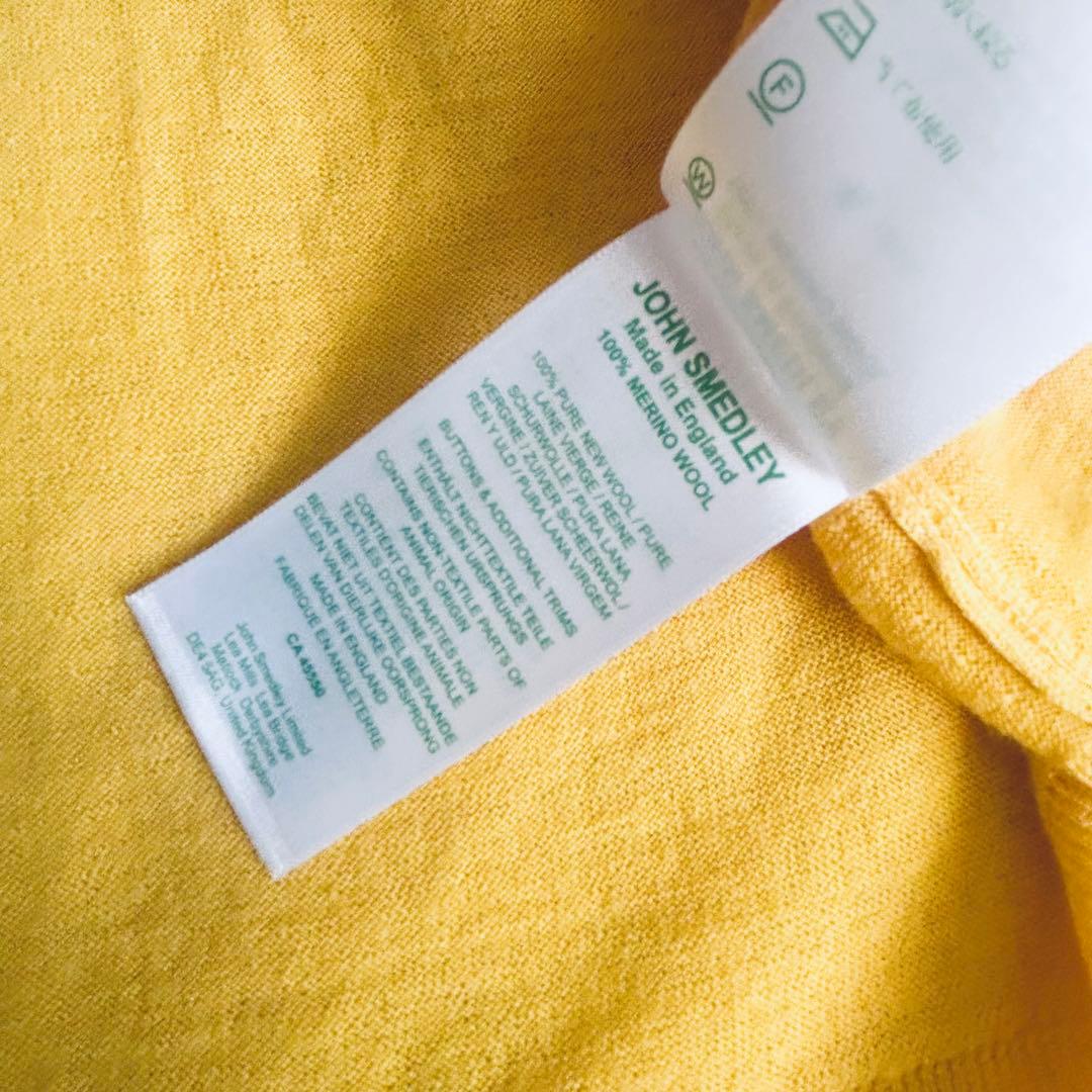 未使用❤️JOHN SMEDLEY カーディガン/イギリス製ピュアニューウールM