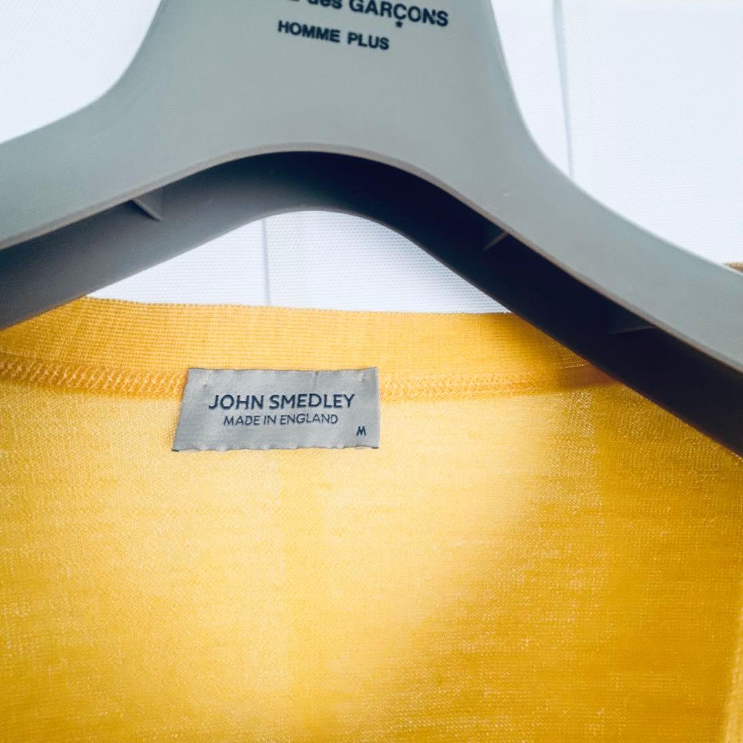 未使用❤️JOHN SMEDLEY カーディガン/イギリス製ピュアニューウールM