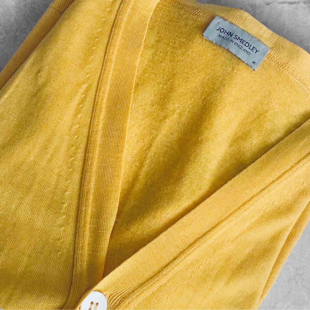未使用❤️JOHN SMEDLEY カーディガン/イギリス製ピュアニューウールM