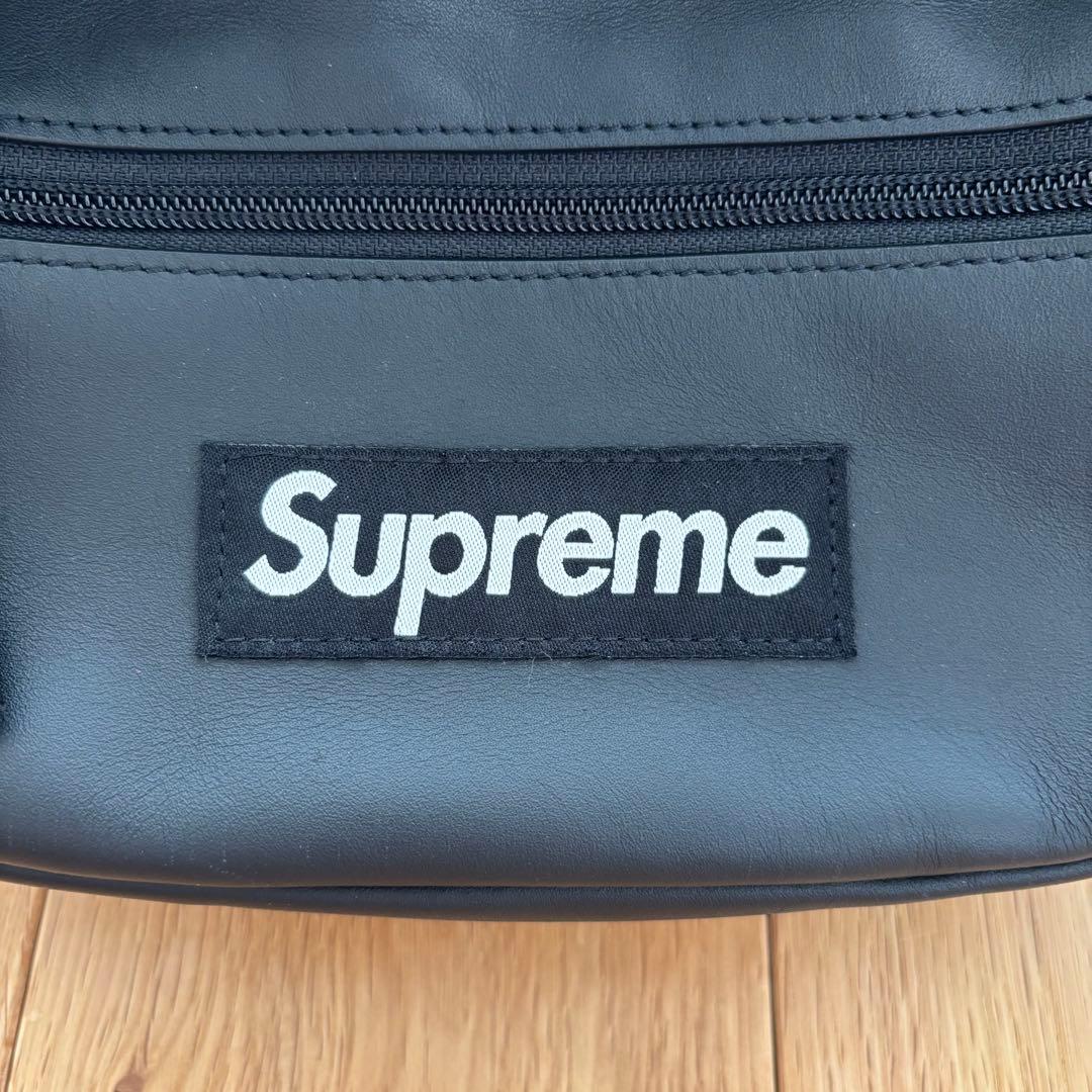【新品】Supreme 23FW Leather Waist Bag ブラック