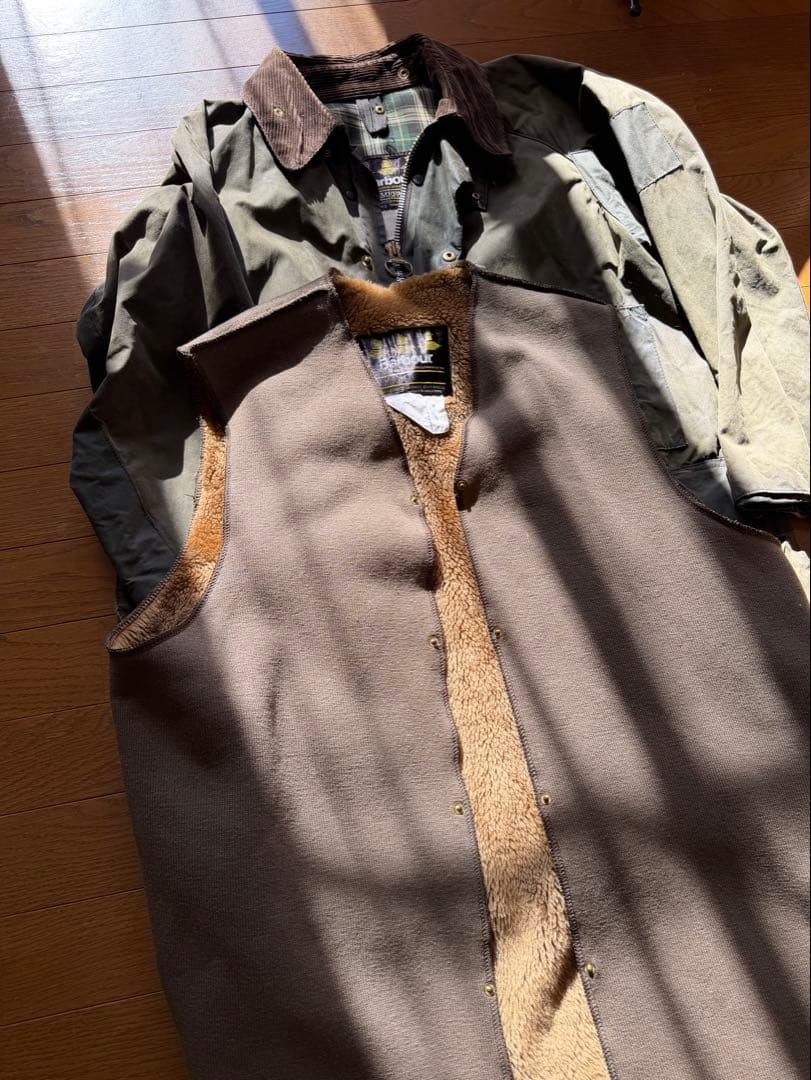 Barbour ライナー付き バブアー ビンテージ ゲームフェア C40