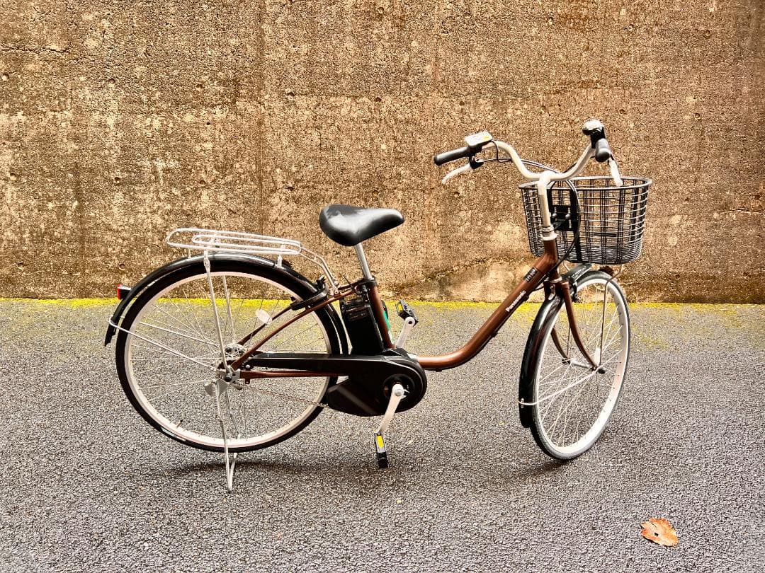 パナソニック　電動アシスト自転車 FY612T　アースブラウン 前バスケット付き