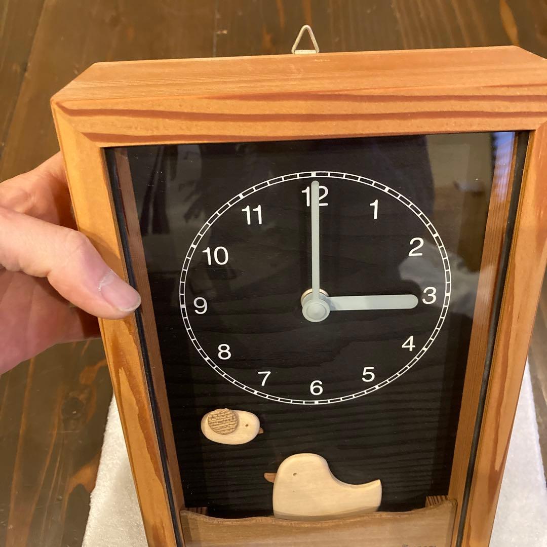 KIKORI  掛け時計　振り子　アヒル　おしゃれ　かわいい