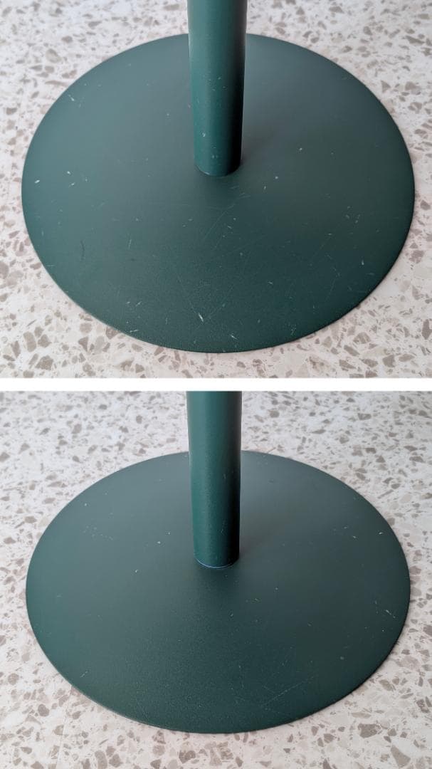 ビンテージ イノベーター メタル サイドテーブル ラウンド 一本脚 高さ調節可