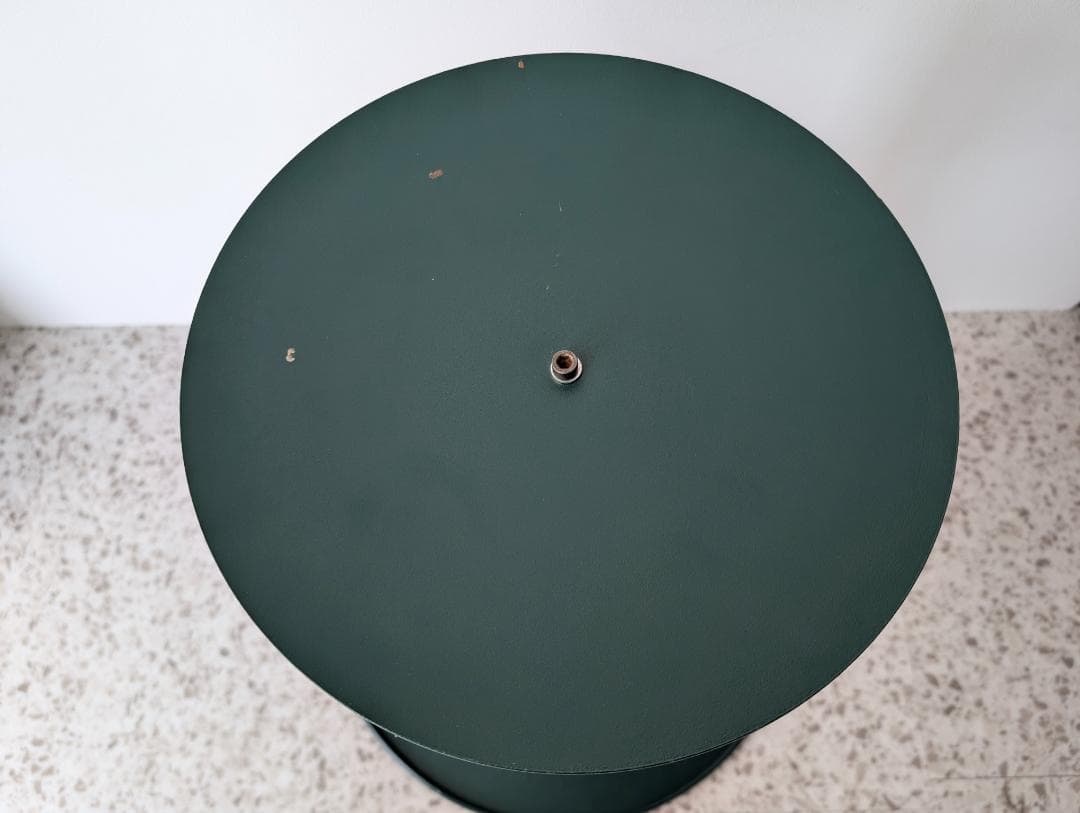 ビンテージ イノベーター メタル サイドテーブル ラウンド 一本脚 高さ調節可