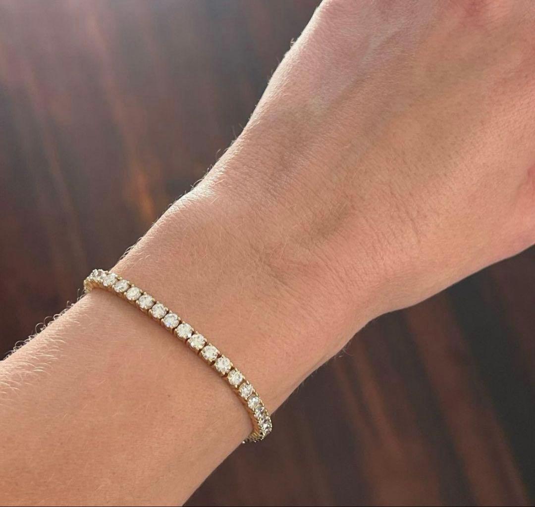 MF♡最高級モアサナイト 3ミリ テニスブレスレット ２本セット