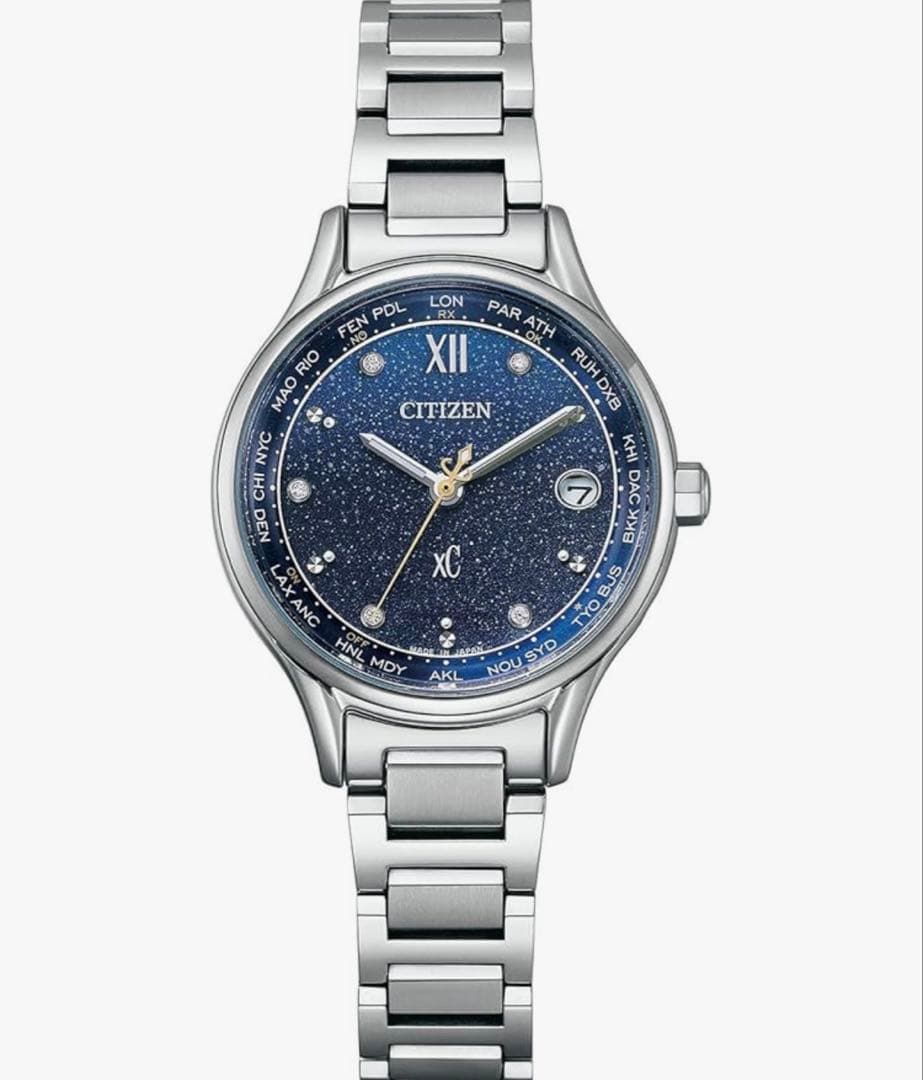xCクロスシーCitizen EC1160-62L レディース腕時計チタン美品
