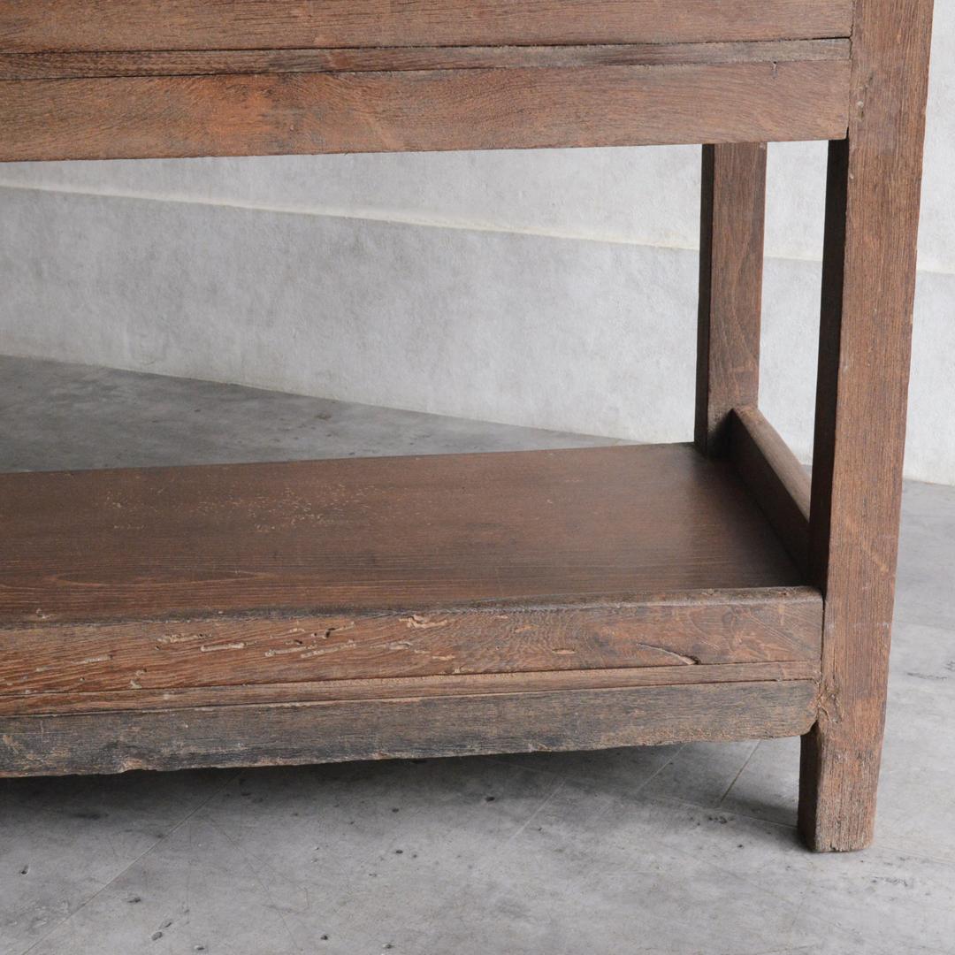 アジアンヴィンテージ 無垢 チーク オープンシェルフ インド 飾り棚 プランター