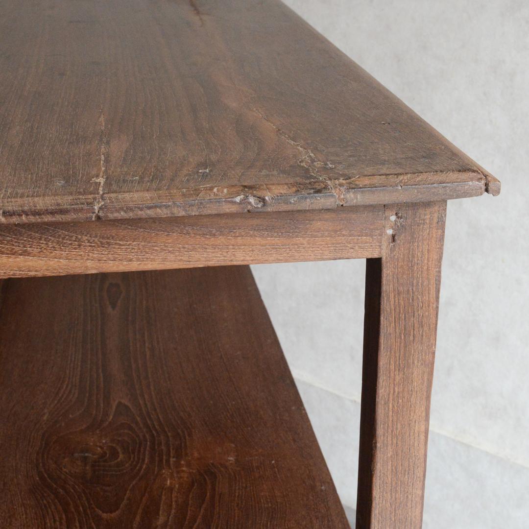 アジアンヴィンテージ 無垢 チーク オープンシェルフ インド 飾り棚 プランター