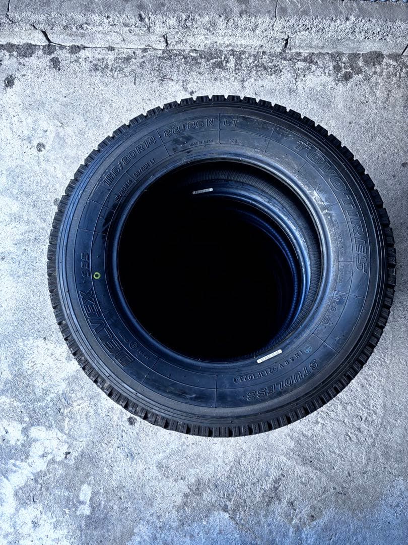 スタッドレスタイヤ（新品）155/80R14（TOYO:DELVEX935）4本