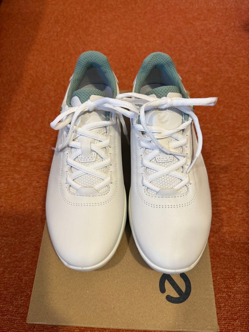 ECCO エス-カジュアル 本革 メンズ ウォータープルーフ ゴルフシューズ