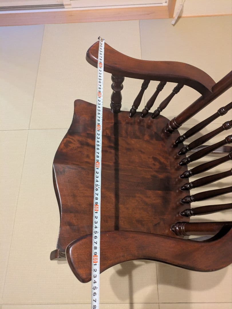 【松本民芸家具】 ロッキングチェア ミズメ桜 揺り椅子 304F型 刻印無」