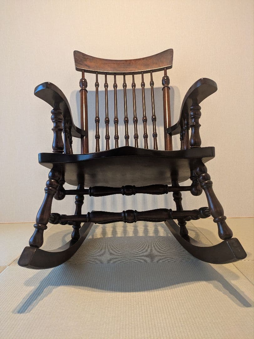 【松本民芸家具】 ロッキングチェア ミズメ桜 揺り椅子 304F型 刻印無」