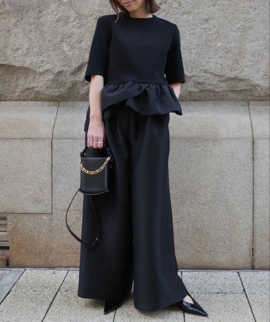 heve／PEONY PEPLUM BLOUSE