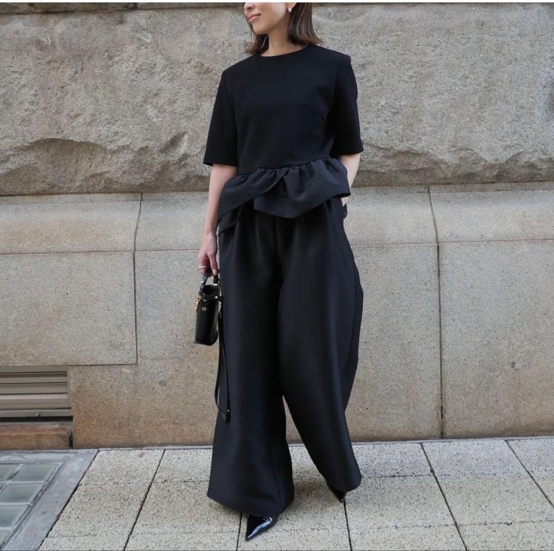 heve／PEONY PEPLUM BLOUSE