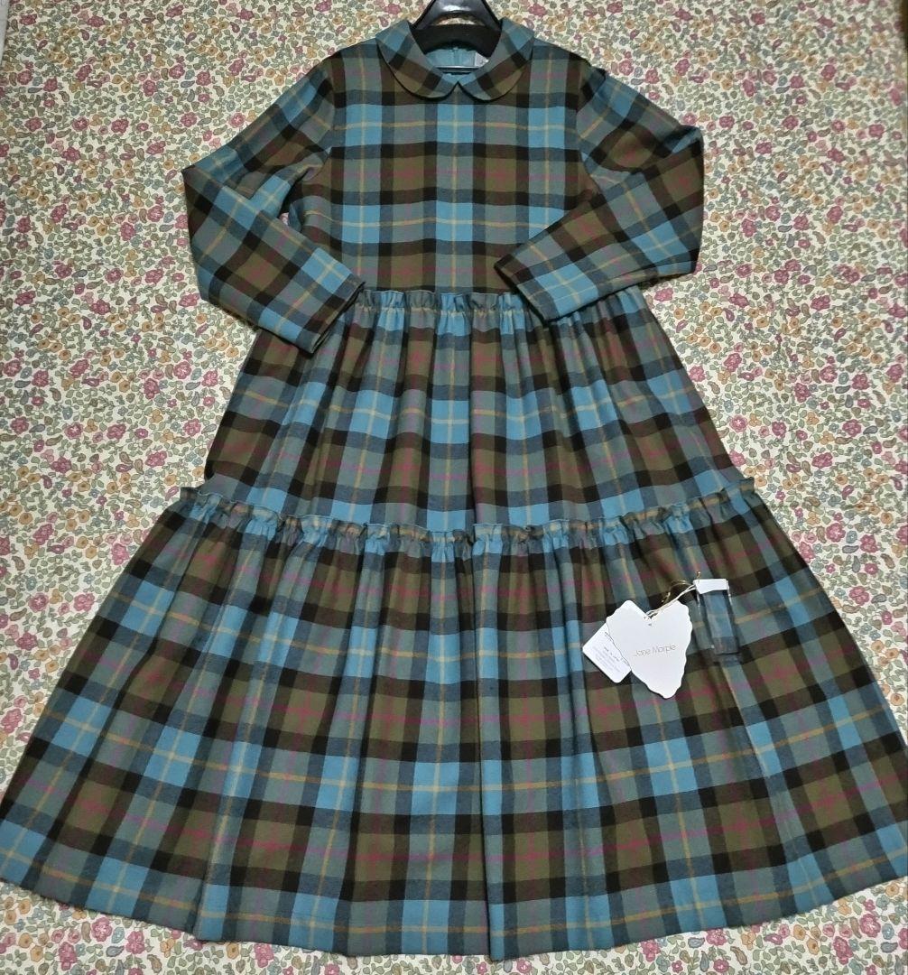 ジェーンマープル　タータンチェックティアードドレス