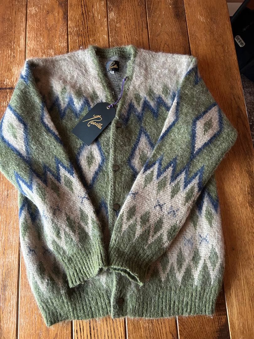 『専用』　Needles ダイヤモンドパターン カーディガン XS