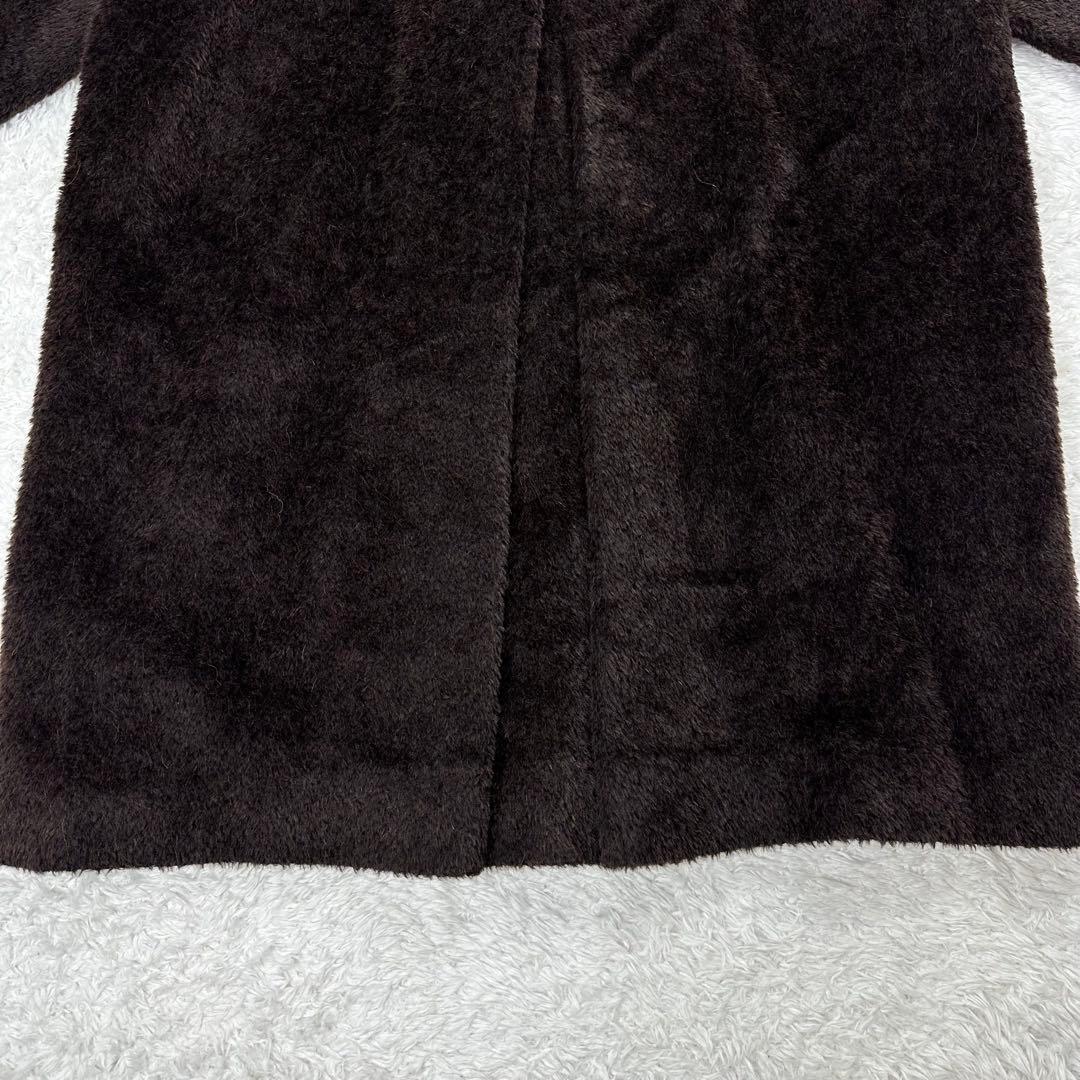 マックスマーラ　シャギーコート　ロングコート　アルパカ混　 大きいサイズ　42