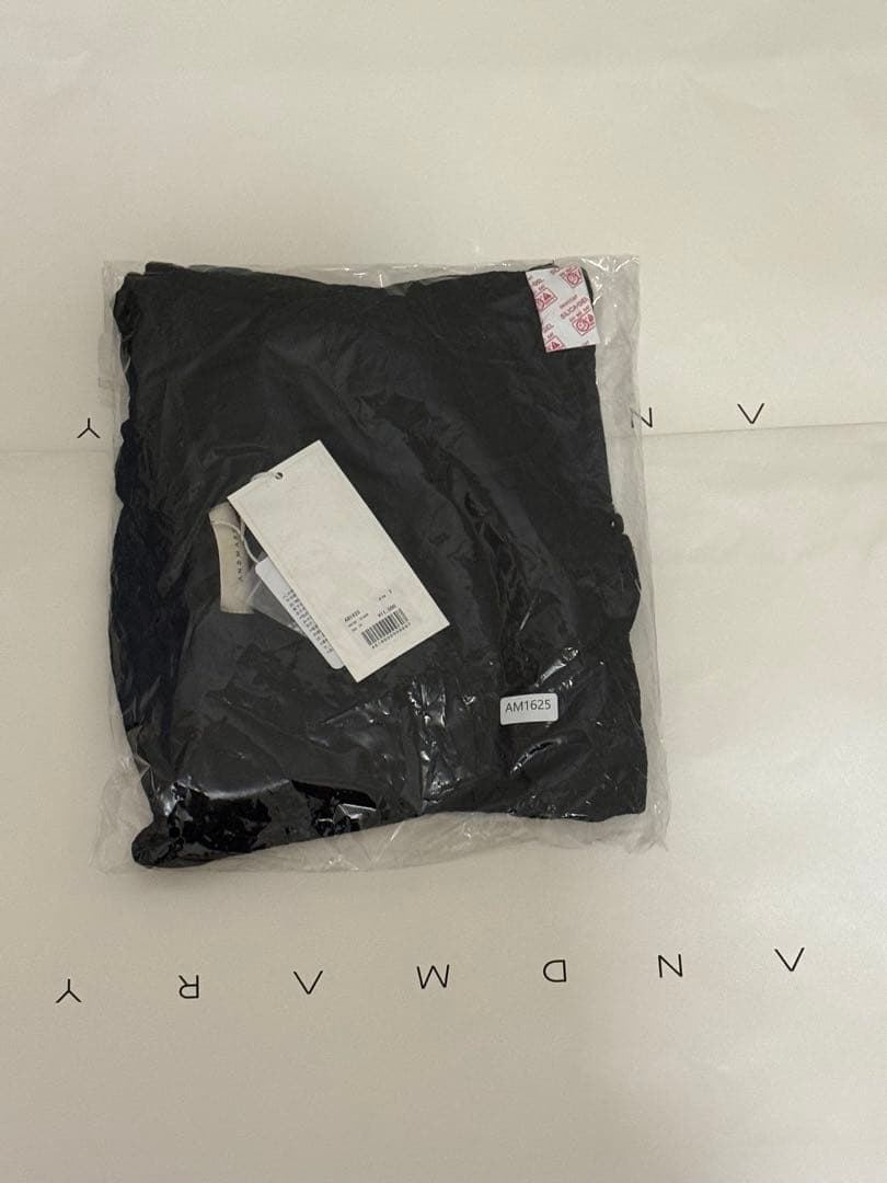 andmary Nini ribbon tops ブラック