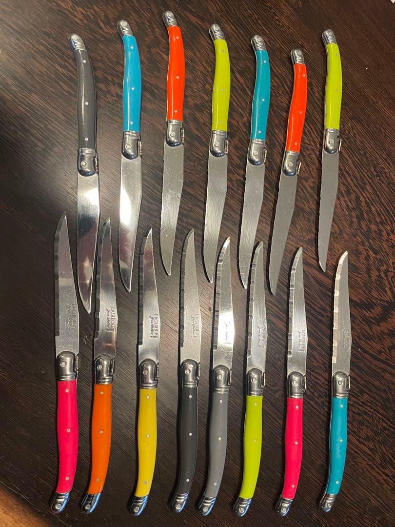 ラギオール　ライヨール　ジャンデュボ ステーキナイフ　16本