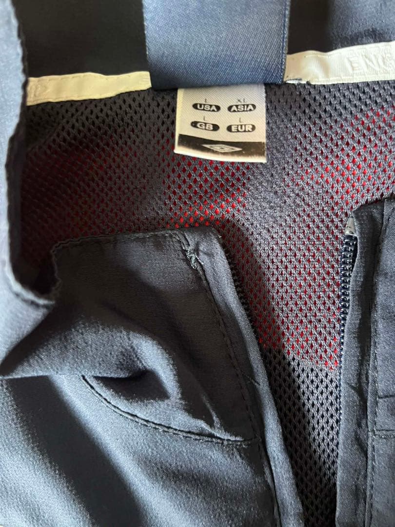 激レア　00s UMBRO イングランド　セットアップ　ナイロンジャケット