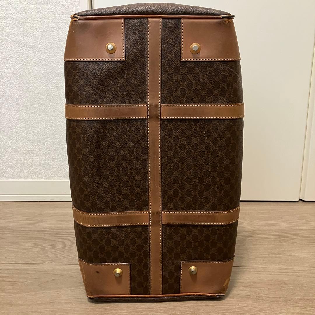 【値下げ・ヴィンテージ】セリーヌ マカダム柄 ボストンバッグ 大容量