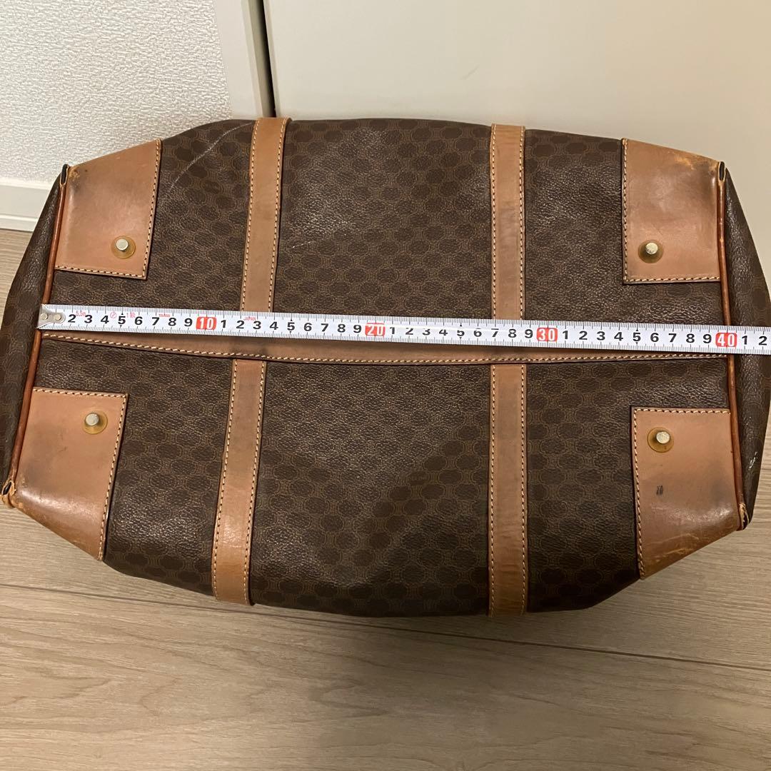 【値下げ・ヴィンテージ】セリーヌ マカダム柄 ボストンバッグ 大容量