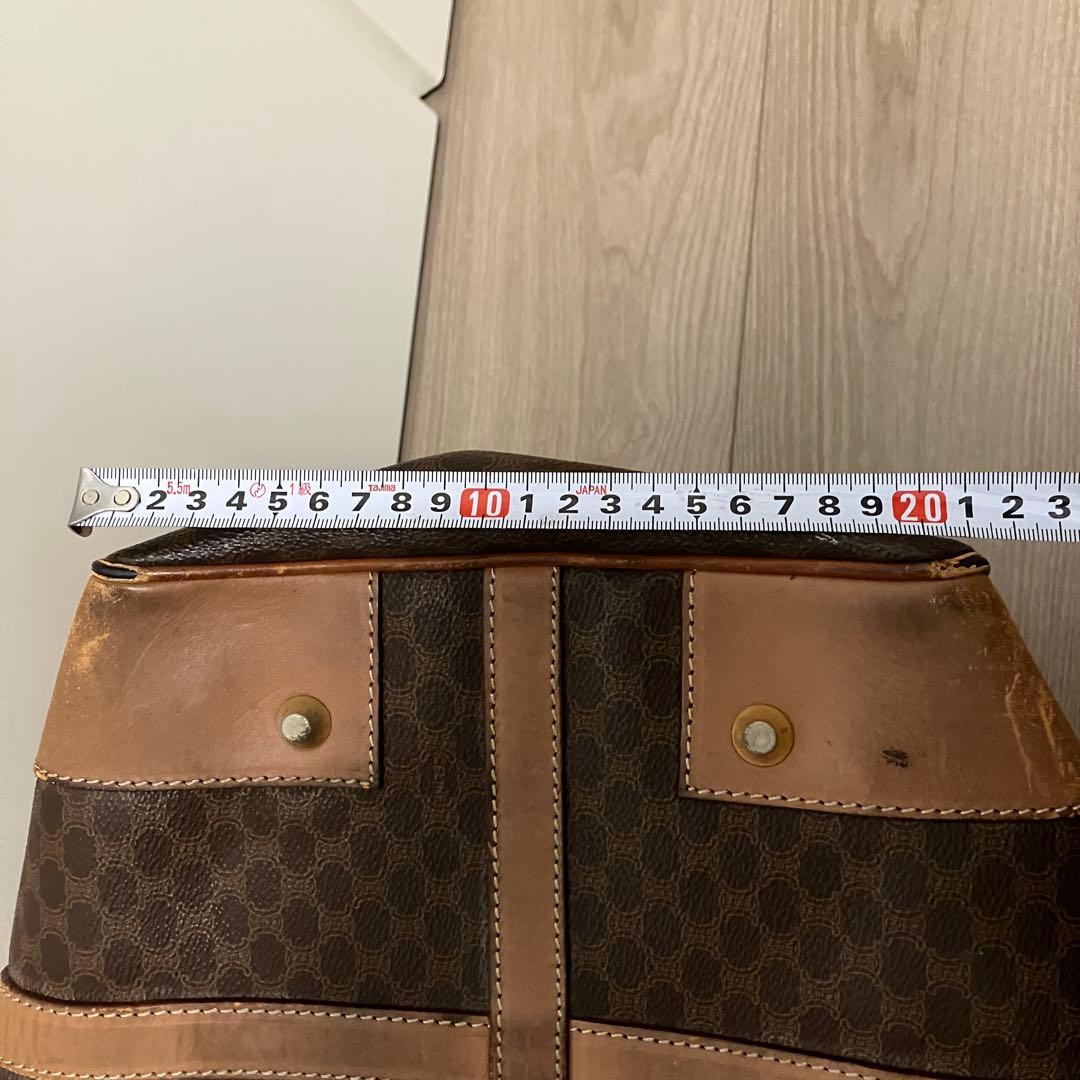 【値下げ・ヴィンテージ】セリーヌ マカダム柄 ボストンバッグ 大容量