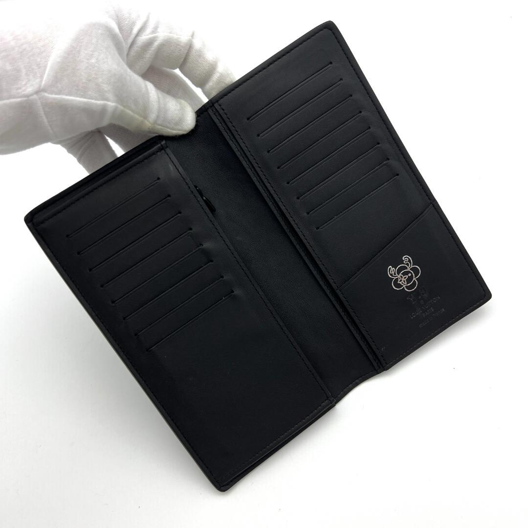 【最高級美品】ルイヴィトン モノグラム シャドウ ブラザ 新型 長財布 A556