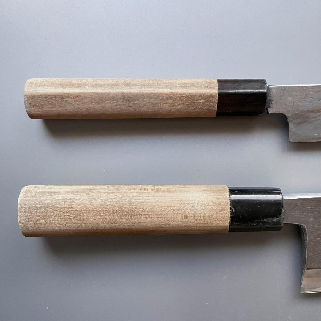 泉源兼光 柳刃包丁（一尺）と出刃包丁（7寸）のセット