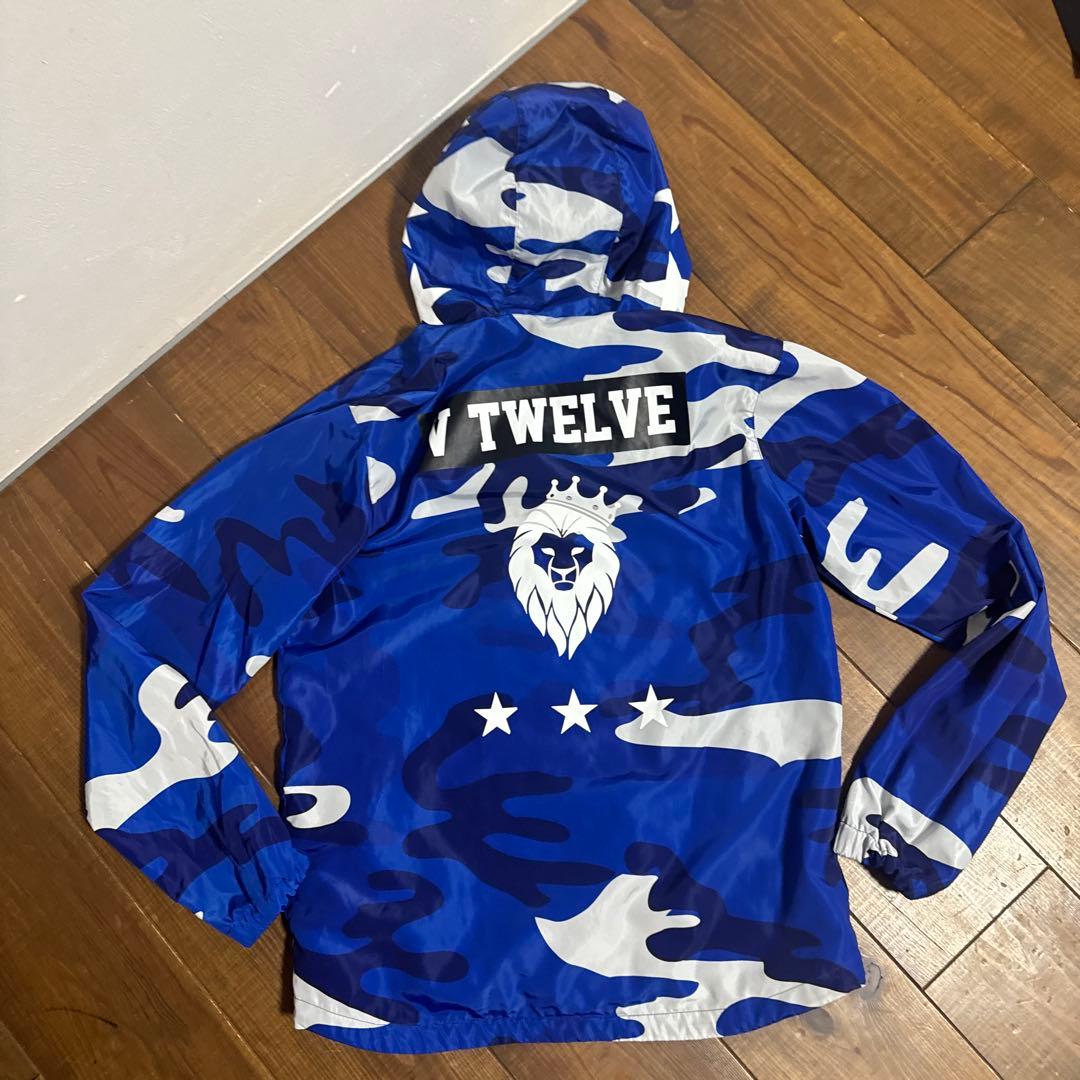 V12 ジップブルゾン　メンズL 裏地付き　カモフラージュ　迷彩