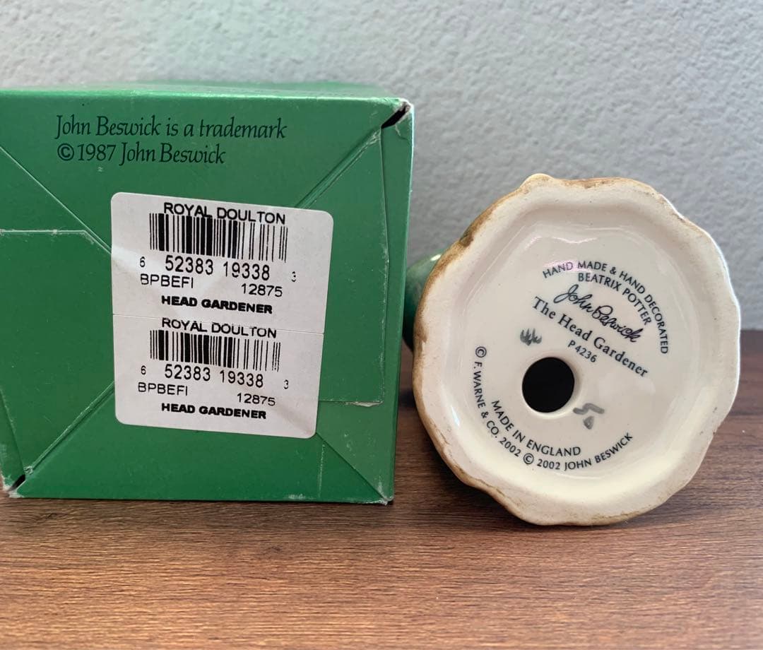 THE HEAD GARDENER 置物 ピーターラビット モルモット 箱入り