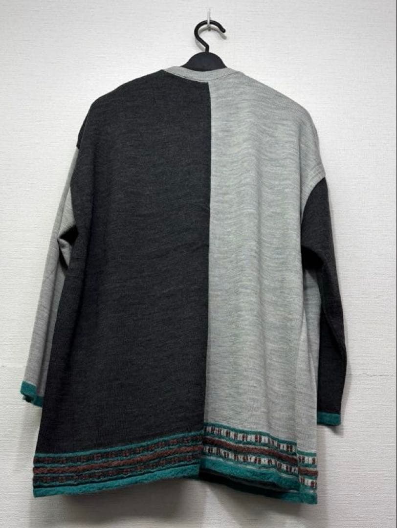 ☆新品☆ M.＆KYOKO モヘヤ混アシンメトリーデザイン ニットチュニック